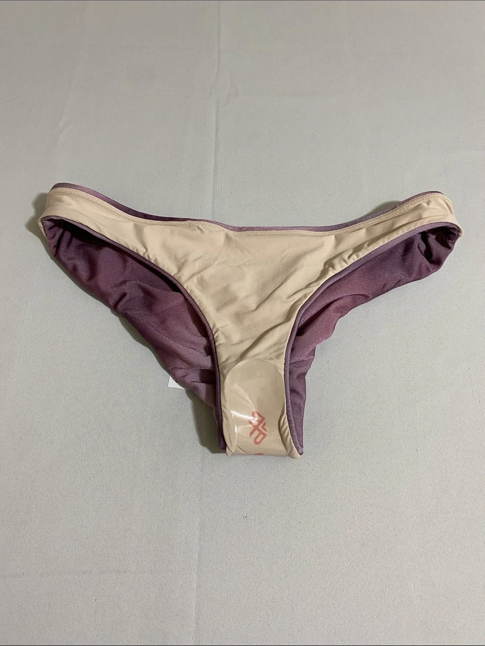 PILYQ Violet Sunset Ruched Teeny Bikini Bottom Size M